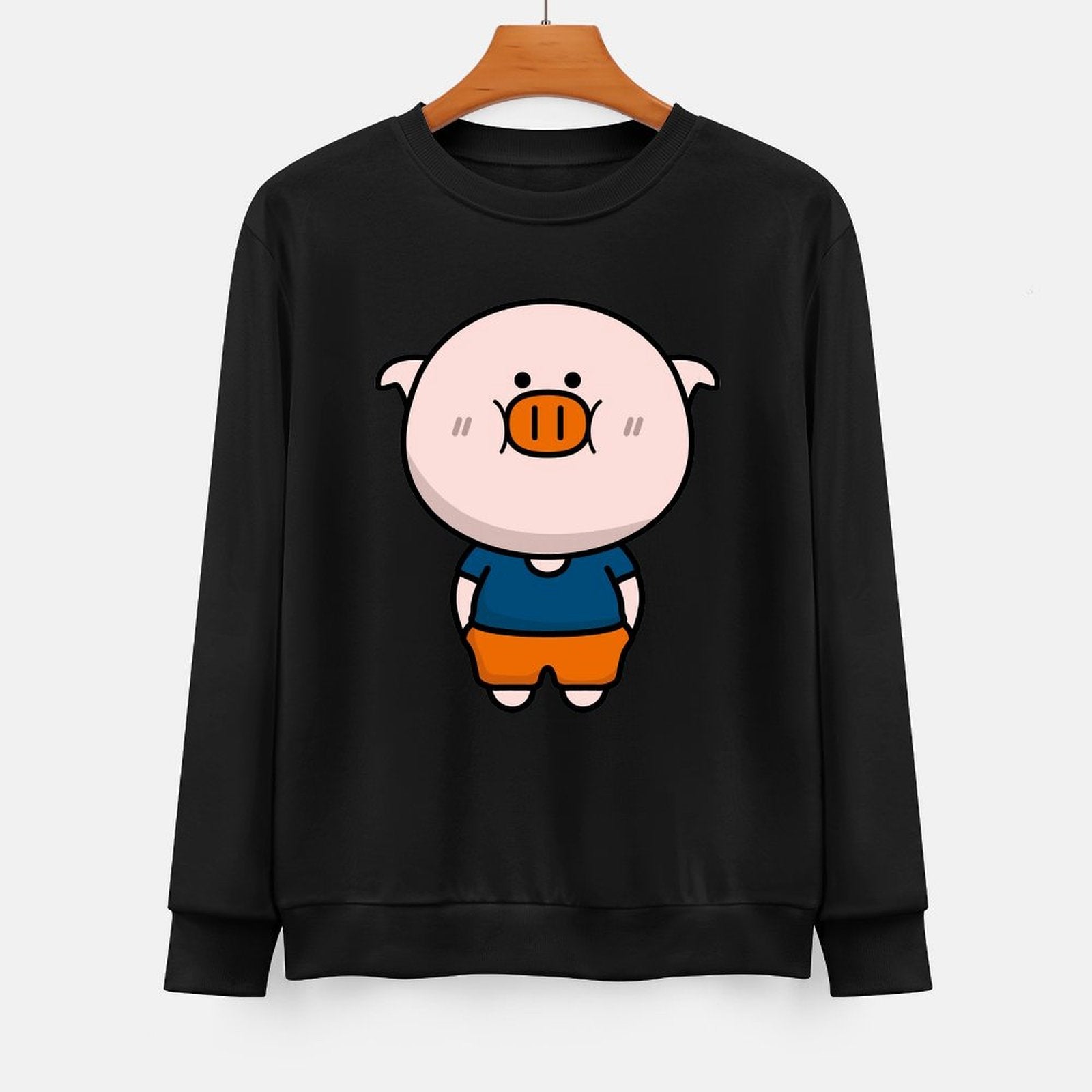 Front Patterned Long Sleeve TopLifestyleLine LooseFit